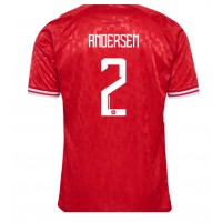 Camisa de time de futebol Dinamarca Joachim Andersen #2 Replicas 1º Equipamento Europeu 2024 Manga Curta